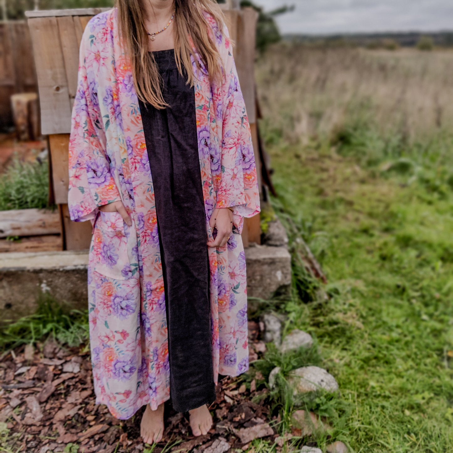 PASTEL FLOWER-kimono